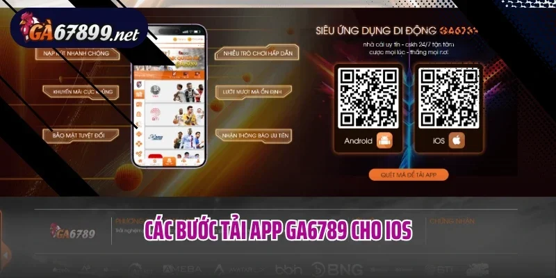 Các bước tải app Ga6789 cho IOS