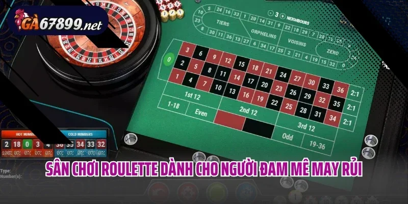 Sân chơi Roulette dành cho người đam mê may rủi